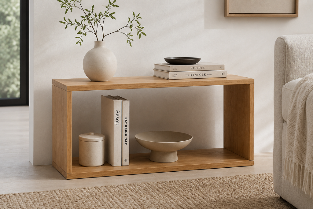 Bush 40™ Modular Oak Cube Shelf 40×80×30