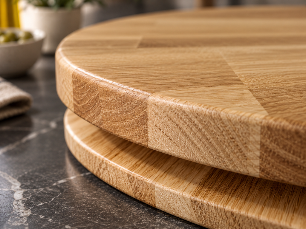 Solid Oak Lazy Susan Turntable