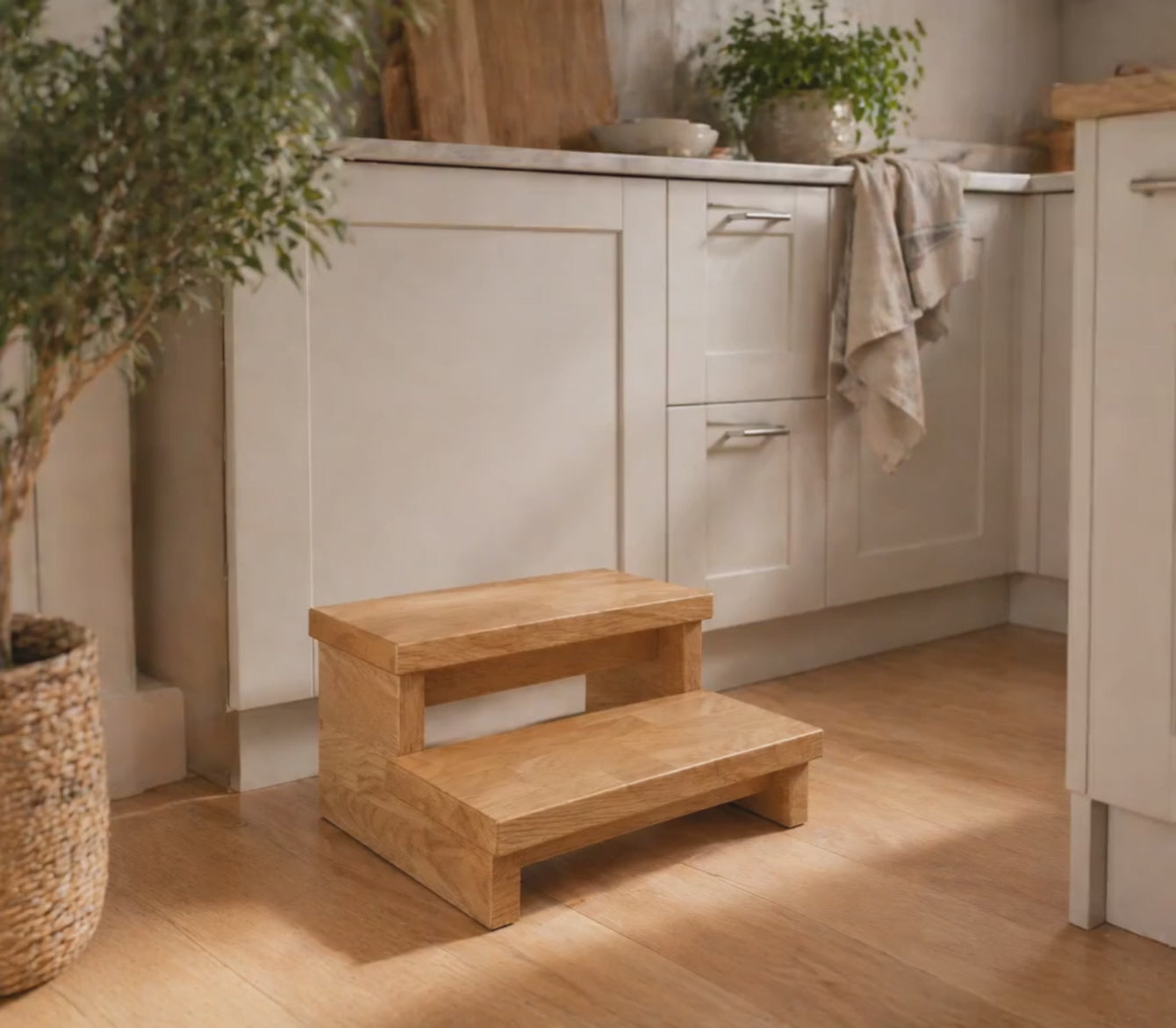 Adult Oak Step Stool